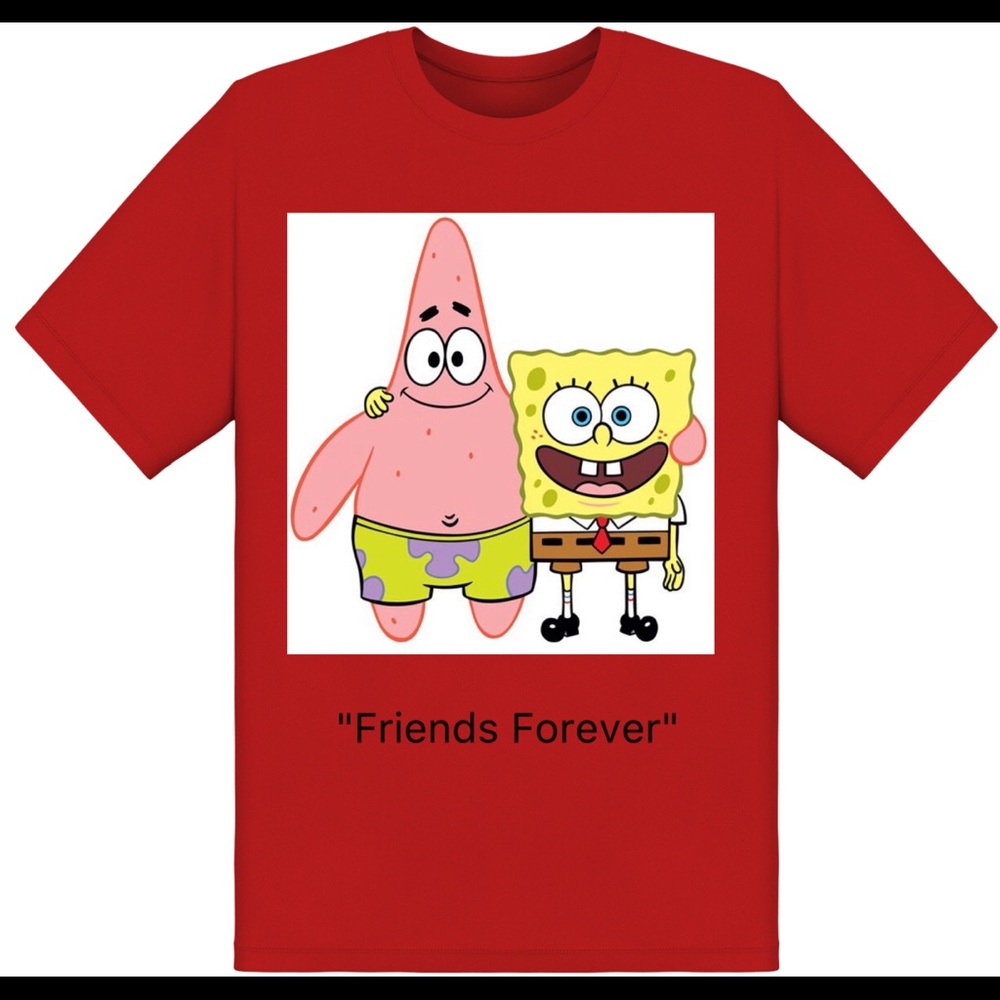 Friends forever with sponge bob